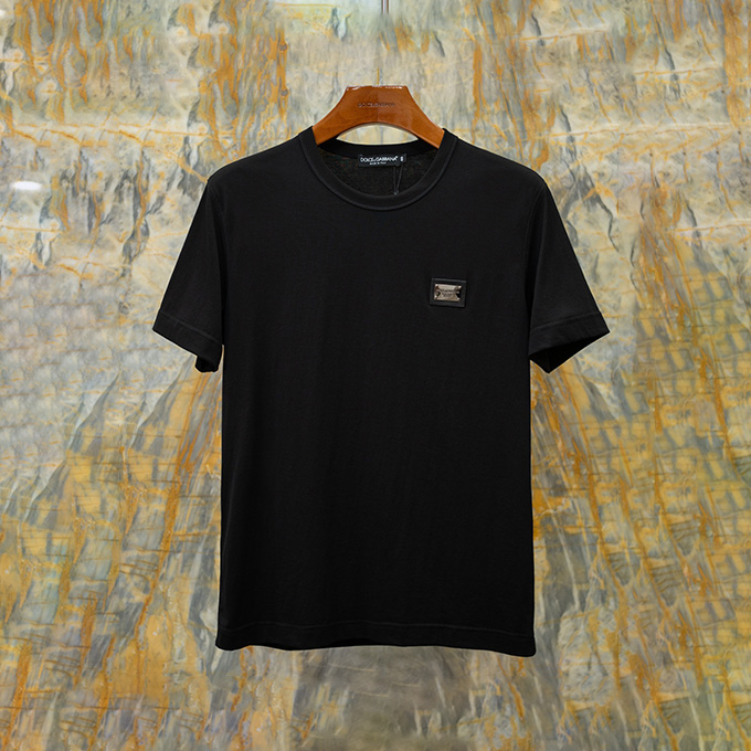 dolce & gabbana logo tag cotton t-shirt